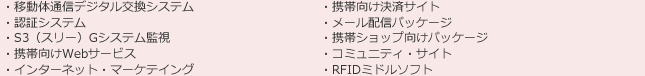 システム開発実績